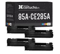 Tiendacartucho Pack 4 CE285A 85A Cartucho Toner Compatible para HP LaserJet Pro P1102W P1102 P1005 P1109W P1109 P1100 P1006 P1108 M1132 M1212nf M1217nfw M1136 M1130 M1134 M1210