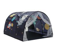 Tiendas de campaña de ensueño con cama con dosel: tienda de campaña con cama doble con estrellas de dibujos animados, casa de campaña para dormir para niños pequeños | Cama con dosel, espacio de priva
