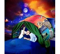 Tiendas de campaña de fantasía Divertidas, Plegables, para Exteriores, Interiores, sueños, tamaño Individual, para niños y niñas, Carpas Infantiles, Casas de Juegos (Isla de Dinosaurios)