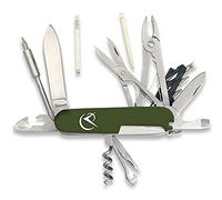 Tiendas LGP - Albainox 11132 Navaja Multiusos, 20 usos, Acero Inoxidable, ABS Verde