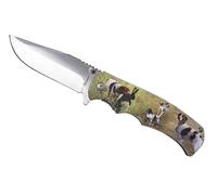 Tiendas LGP Albainox - 18257.14 Navaja ALBAINOX Motivos de Caza - Perro Breton, Plegable con hoja de 8,8 cm. Ideal para Caza, Pesca, Camping, Supervivencia y Bushcraft