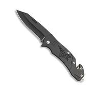 Tiendas LGP Albainox - 18546- Negra - Navaja ALBAINOX -h. 7 cm. -Herramienta para Caza, Pesca, Camping, Outdoor, Supervivencia y Bushcraft