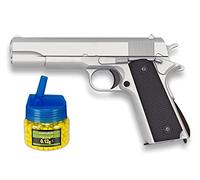 Tiendas LGP, Albainox 38344 Arma Airsoft, Pistola Aire Suave, Potencia 0,8 Julios, Munición Bolas PVC 6 mm. + Biberón 500 Bolas 12 Gramos de 6 mm. de Regalo