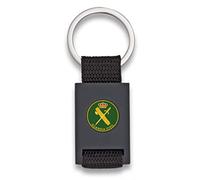 Tiendas LGP Albainox -Llavero Guardia Civil -Lona Negra y Acero Negro Mate-Medidas 8 x 3 cm.
