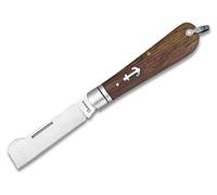 Tiendas LGP - Albainox, Navaja Marinera, Injertar, Mango: Madera Prensada, Acero INOX. Hoja 7,5 cm. 19162