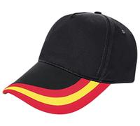 Tiendas LGP- Barbaric- Gorra Bordada Bandera de España, Talla única. con Presilla de adaptación, Color Negro