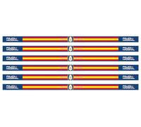 Tiendas LGP - Barbaric - Pulsera Policía Nacional, Tela. 6 Unidades, 35 x 1.5 cm.