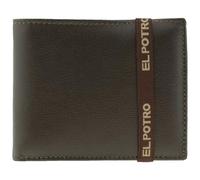 Tiendas LGP - Cartera Billetero Tarjetero, Americano, Caballero, EL Potro con Cierre elástico, Piel Autentica de Vacuno, Color Marrón, Ubrique