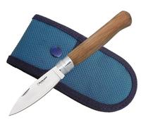 Tiendas LGP- Extremeña - Navaja Cabritera, Plegable, Acero INOX. Hoja de 9,5 cm. Mango de Madera, Sistema de bloqueo Girolock, con Funda, 01786