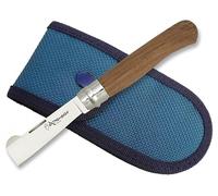 Tiendas LGP- Extremeña - Navaja Injertar, Acero INOX. Hoja de 7,5 cm. Plegable Girolock, Con Funda, 01561