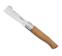 Tiendas LGP- Extremeña - Navaja Injertar, Plegable, Acero INOX. Hoja de 8 cm. Mango de Madera, Sistema de bloqueo Girolock, 01784