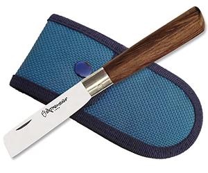 Tiendas LGP- Extremeña - Navaja Taponera, Acero INOX. Hoja de 10 cm. Con Funda, 01429