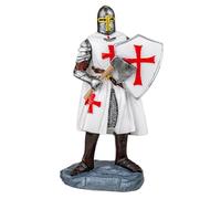 Tiendas LGP - Figura Caballero Templario con Hacha y Escudo, 18 cm. Resina