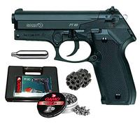 Tiendas LGP - Gamo, Pistola perdigón Gamo PT-80. Calibre 4,5 mm. 3,5 Julios + Maletín de Transporte + 250 balines + 2 Cargadores + Bombona CO2