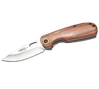 Tiendas LGP JKR Navaja Deportiva, Hoja 6,5 cm. Acero Inox. 440, empuñadura de Madera de Stamina Roja. JKR0660