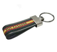Tiendas LGP - Llavero Bandera de ESPAÑA de Cuero y Lona Verde, Soy Cazador