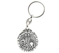 Tiendas LGP - Llavero Caballeros Templarios y Cruz Templaria Esmaltada, Doble Cara