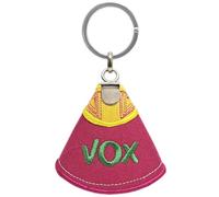 Tiendas LGP - Llavero Capote VOX, Taurino, color Fucsia y Oro, anilla de acero