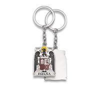 Tiendas LGP - Llavero Escudo Aguila de San Juan, Plateado y Esmaltado