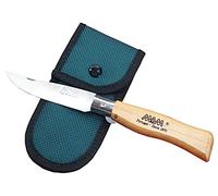Tiendas LGP - MAM - Navaja Duero, Mango de Madera, Hoja de Acero INOX de 9 cm. con Funda, 14016