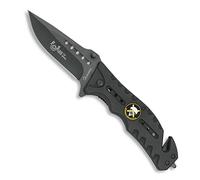 Tiendas LGP- Navaja ALBAINOX 19662/1012 Chapa Brigada Paracaidista -h. 8,6 cm. Herramienta para Caza, Pesca, Camping, Outdoor, Supervivencia y Bushcraft
