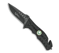 Tiendas LGP- Navaja ALBAINOX 19662-A/1011 Chapa Operaciones Especiales, Plegable, hoja de 8,6 cm. Herramienta para Caza, Pesca, Camping, Outdoor, Supervivencia y Bushcraft