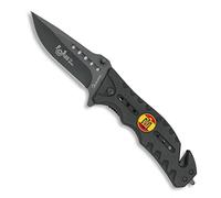 Tiendas LGP- Navaja ALBAINOX 19662-A/1017 Chapa Escudo Aguila de San Juan -h. 8,6 cm. Herramienta para Caza, Pesca, Camping, Outdoor, Supervivencia y Bushcraft