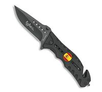 Tiendas LGP- Navaja ALBAINOX 19662-A/1046 Chapa Bandera de España Escudo -h. 8,6 cm. Herramienta para Caza, Pesca, Camping, Outdoor, Supervivencia y Bushcraft