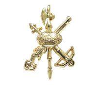 Tiendas LGP - Pin de Solapa, emblema de la Legión, dorado con acabado brillante, medidas 2,2 x 1,4 cm.