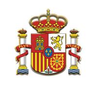 Tiendas LGP - Pin de Solapa, Escudo de España Constitucional, dorado y esmaltado en colores, medidas 2,2 x 2,2 cm.