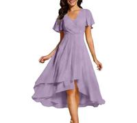 Tiendas Online Vestidos Invitada para Elegante La Bautizos Mujeres Plata Embarazada Encaje Hippie Completo Estatura No Al Españoles XXL Trajecitos Tunicas Senoras Palabra