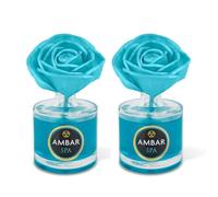 TIENDIFY - ambientador Ambar de flor decorativa perfumada sin alcohol aroma prolongado difusor natural para casa salón baño y oficina (2 UNIDADES, SPA)