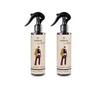 TIENDIFY Ambientador Textil para Hogar Ambar Boutique 250 ml Spray para Ropa Sofá Cortinas y Tapicería Aromatizador de Tejidos para Salón Dormitorio y Armarios Uso Diario (2 Unidades, Elegance Woman)