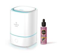 TIENDIFY - Humidificador de Esencia y Difusor de Aroma con Luz LED Ambar Perfums + Esencia 50 ml. a Elegir - Aromaterapia - Ideal para Hogar, Oficina y Dormitorio (Cerezo EN Flor)