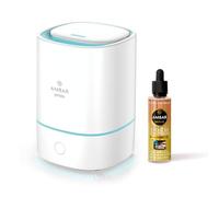 TIENDIFY - Humidificador de Esencia y Difusor de Aroma con Luz LED Ambar Perfums + Esencia 50 ml. a Elegir - Aromaterapia - Ideal para Hogar, Oficina y Dormitorio (Vainilla)