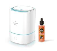 TIENDIFY - Humidificador de Esencia y Difusor de Aroma con Luz LED Ambar Perfums + Esencia 50 ml. a Elegir - Aromaterapia - Ideal para Hogar, Oficina y Dormitorio (Sandalo)