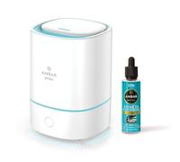 TIENDIFY - Humidificador de Esencia y Difusor de Aroma con Luz LED Ambar Perfums + Esencia 50 ml. a Elegir - Aromaterapia - Ideal para Hogar, Oficina y Dormitorio (SPA)