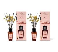 TIENDIFY - Mikado Ambar Signature con Flor Decorativa - 85ml. - Diseño Elegante Ambientador Decorativo para Hogar Salón Dormitorio Oficina (2 unidades, Red Velvet Cake)