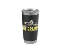 ¿Tienes cerebro? Zombies hambrientos divertidos Halloween Cartoon Zombies Vaso térmico de acero inoxidable de doble pared