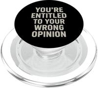 Tienes derecho a tu divertido juego de palabras sarcástico y sarcástico PopSockets PopGrip para MagSafe