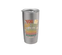 Tienes este día de prueba Motivación estudiantil Preparación para el examen escolar Vaso térmico de acero inoxidable de doble pared