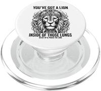 Tienes Un León Dentro De Esos Pulmones Cristiano Religioso PopSockets PopGrip para MagSafe