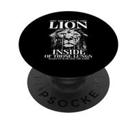 Tienes un león Dentro de Esos pulmones Culto de fe Cristiana PopSockets PopGrip Adhesivo