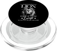 Tienes un león Dentro de Esos pulmones Culto de fe Cristiana PopSockets PopGrip para MagSafe