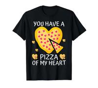 Tienes una Pizza de mi corazón - Amante de la Pizza - Funny Valentine Camiseta gráfica económica, Hombre, Negro, M