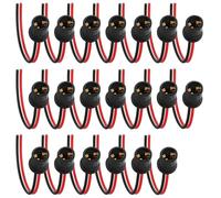 TIENFOKOTA juego de 20 arneses precableados con casquillo T10 194 para bombillas LED de automóvil,aptos para intermitentes,luces de posición laterales y luces de estacionamiento