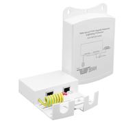TIENFOKOTA Outdoor Gigabit PoE Ethernet Surge Protector IEEE802.3Af/At/BT 1000Mbps, Waterproof Outdoor Ethernet,Lightning Protection 5KA IP65,Wall-Mounted Plug and Play (Network Extension Only)