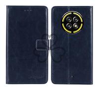 TienJueShi Azul Oscuro Retro Premium Función de Soporte TPU Silicona Funda Caso Teléfono Case Carcasa Proteccion Cuero Cover Etui ParaNothing Phone 3 6.67 Inch