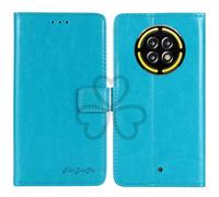 TienJueShi Azul Retro Premium Función de Soporte TPU Silicona Funda Caso Teléfono Case Carcasa Proteccion Cuero Cover Etui ParaNothing Phone 3 6.67 Inch