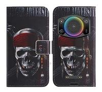 TienJueShi Calavera Función de Soporte Funda Caso de Carcasa TPU Silicona Case para Ulefone Armor 21 6.58 Inch Proteccion Cuero Cover Etui